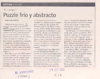 Puzzle frío y abstracto El campo