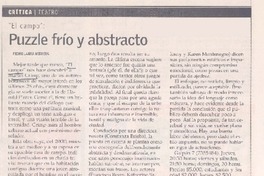 Puzzle frío y abstracto El campo