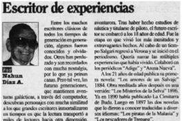 Escritor de experiencias
