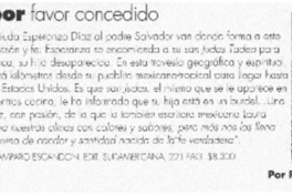 Gracias por favor concedido