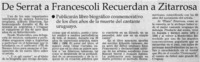 De Serrat a Francescoli recuerdan a Zitarrosa