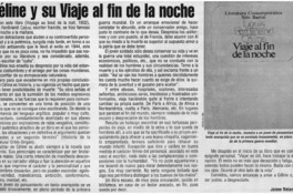 Céline y su viaje al fin de la noche