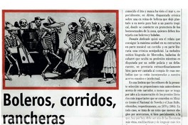 Boleros, corridos, rancheras