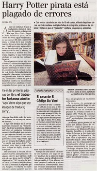 Harry Potter pirata está plagado de errores