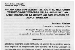Un río para dos mares: el río y el mar como verdugosredentores de la subjetividad afro-cubana en la quinta de los molinos de Mancy Morejón
