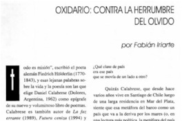 Oxidario, contra la herrumbre del olvido