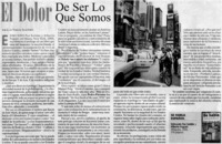El dolor de ser lo que somos