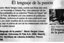 El lenguaje de la pasión.