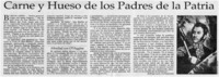 Carne y hueso de los padres de la Patria