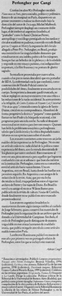 Perlongher por Cangi