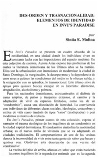 Des-orden y trasnacionalidad, elementos de identidad en Invi's Paradise