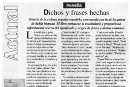 Dichos y frases hechas