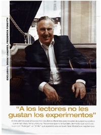 A los lectores no les gustan los experimentos"