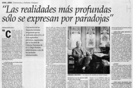 Las realidades más profundas sólo se expresan por paradojas"