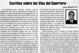 Escritos sobre las vías del guerrero