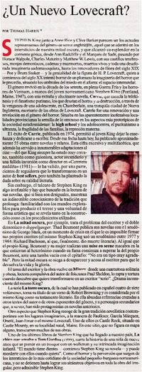 ¿Un nuevo Lovecraft?