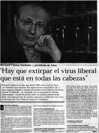 "Hay que extirpar el virus liberal que está en todas las cabezas"