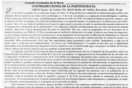 Contradicciones de la Partitocracia