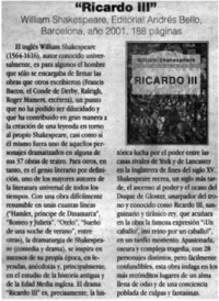 Ricardo III".