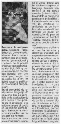 Poemas y antipoemas