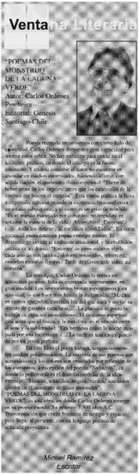 "Poemas del monstruo de la laguna verde"