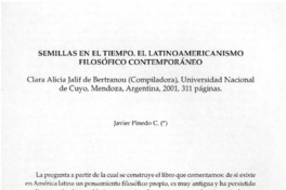 Semillas en el tiempo. El Latino Americanismo filosófico contemporáneo