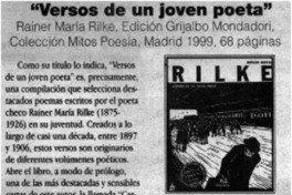 Versos de un joven poeta".