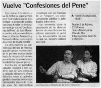 Vuelve "Confesiones del Pene"