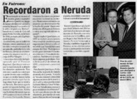 Recordaron a Neruda