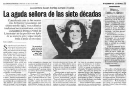 La aguda señora de las siete décadas.