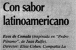 Con sabor latinoamericano