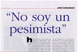 No soy un pesimista"