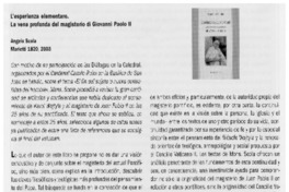 L'esperienze elementare