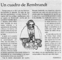 Un cuadro de Rembrandt