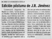 Edición pótuma de J. R. Jiménez.