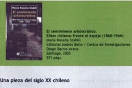 Una pieza del siglo XX chileno