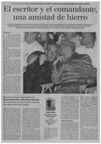 El escritor y el comandante, una amistad de hierro