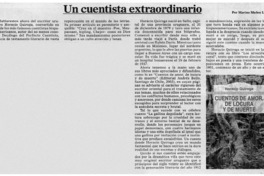 Un cuentista extraordinario