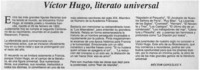Víctor Hugo, literato universal