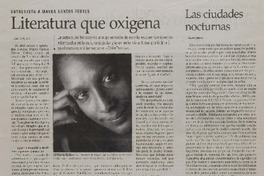 Literatura que oxigena