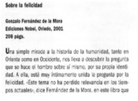 Sobre la felicidad