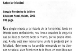 Sobre la felicidad