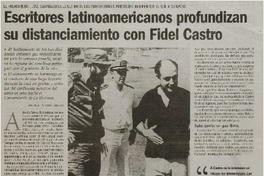 Escritores latinoamericanos profundizan su distanciamiento con Fidel Castro