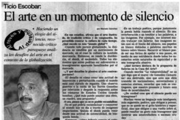 El arte en un momento de silencio