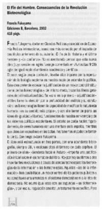 El fin del hombre, consecuencias de la Revolución Biotecnológica