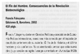 El fin del hombre, consecuencias de la Revolución Biotecnológica