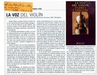 La voz del violín