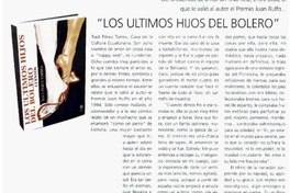 Los últimos hijos del bolero"