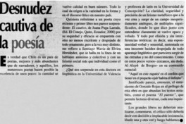 Desnudez cautiva de la poesía