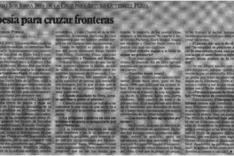 Poesía para cruzar fronteras (entrevista)